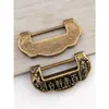 Cadeado e fechadura Ruyi Fechadura antiga Fechadura de bronze antiga Fechadura chinesa Fechadura de cobre estilo antigo Fechadura de ferrolho Abertura horizontal Fechadura de pendurar