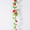 Simulación personalizada de rosa de ratán para el hogar, boda, tubo de techo, flor de ratán, fotografía, flor de seda, flor artificial para colgar en la pared