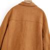 Otoño e Invierno 2025 Nueva Moda Callejera Casual Europea y Americana para Mujer Chaqueta de Gamuza W09 11580