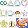 Juego de 10 Piezas de Pegatinas de Forma para Descompresión, Ansiedad, Calma Sensorial, Pegatinas de Gestión Rayadas, Artículos Sensoriales, Pegatinas Calmantes