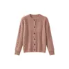 Cárdigan de Punto Corto Estilo Coreano Cárdigan Suéter Retro Anti-pilling para Mujer Otoño Invierno Nueva Llegada Stock Venta al por Mayor