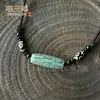 Colar de Contas Dzi do Xizang Corrente para Clavícula Pingente Olho de Dzi Homens e Mulheres Joias do Xizang Corrente para Suéter de Ágata