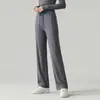 Pantalones de Arroz Glutinoso con Máscara para Mujer Verano 2026 Otoño Invierno Nuevos Pantalones de Fitness Rectos Sueltos Caída Adelgazantes Casuales Pierna Ancha Yoga