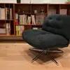 Poltrona Sofá Estilo Bauhaus Usada, Cadeira de Lounge para Varanda de Lazer, Poltrona Sofá Preguiçosa Duwellinger Verde da Moda