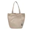 Bolsa de Lona Estilo Coreano Estilo Perezoso Ins Gran Capacidad Casual Simple Bolso de Hombro para Mujer Otoño e Invierno Bolso Tote para el Trabajo