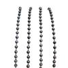 Accesorios de joyería DIY, cadena de cuentas redondas grandes de 3 mm, cobre puro, fuerte retención de color, galvanoplastia, collar, horquilla, borla, material al por mayor