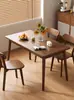 Mesa de Comedor de Madera Maciza para Uso Doméstico, Mesa de Té Estilo Chino Nuevo, Mesa Cuadrada, Escritorio de Estudio, Juego de Mesa y Sillas Rectangular Simple