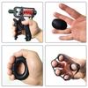 Conjunto de Silicone com Cinco Dedos Treinador de Dedos para Exercício Força de Pegada Bola de Pegada Anel de Pegada Cinco Dedos Chave Conjunto de Reabilitação Força de Pegada