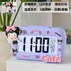Melody Mini Luminoso Digital Pequeño Despertador Temporizador Estudiante Mesita de Noche Portátil Reloj Escritorio Inteligente Hora Digital
