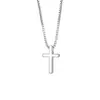 Collar con cruz para mujer, diseño sencillo de nicho, estilo coreano, cadena de clavícula geométrica, novedad de verano de 2024, cadena Strongy.