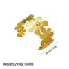 Producto Transfronterizo Más Vendido de Amazon: Brazalete Hidráulico de Acero Inoxidable Chapado en Oro de 18 Quilates, Versátil para el Viaje Diario, Venta al por Mayor desde el Fabricante