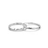 Anillo de pareja de amor infinito de plata S925 simple de boca abierta al por mayor de alta calidad anillo de Mobius anillo de plata para hombres y mujeres