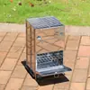 Horno de Barbacoa Plegable de Acero Inoxidable para Exteriores Estufa de Fósforo Encendido BBQ Horno de Barbacoa a Carbón Estufa de Calefacción para Camping Parrilla