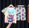 Pijamas de Verano para Niños al por Mayor Trajes de Manga Corta y Shorts para Niños Mayores Dibujos Animados Lindos Ropa de Casa para Bebés Niñas