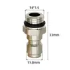 Conector de Lavadora de Alta Pressão M14*1.5 Fêmea 1/4 Aço Inoxidável Macho Plugue de Conexão Rápida Giratório para Lavadora de Carros de Alta Potência