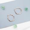 Anillo Mobius clásico, sencillo y exagerado, de oro auténtico bañado en cobre, de venta transfronteriza, para mujer, estilo europeo y americano.