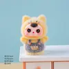 Nueva Figura de Pie Flocada con Overol, Adorno Creativo de Paisaje en Miniatura, Linda Decoración de Escritorio de Resina de Dibujos Animados