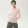 Máquina lavável! Suéter feminino de tricô fino Yangzi 100% lã, gola V slim-fit, blusa base de tricô fina sem costura