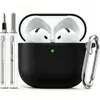 Adecuado para Auriculares Apple Airpods5/4Pro Generación, Cubiertas de Silicona para Auriculares, Set de Limpieza para Auriculares, Cubiertas Anti-Caída y Anti-Rayones para Auriculares