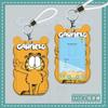 Tarjeta de acceso de autobús/metro creativa personalizada de Garfield de dibujos animados, con cordón largo tipo halter, tarjeta de estudiante de jardín de infancia