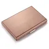 Caixa para Cartão de Crédito Aço Inoxidável Metal Anti-magnético Bolsa para Cartões de Organização 6 Compartimentos para Cartões Bolsa para Cartões de Visita Função de Blindagem Blindagem RFID