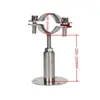 Abrazadera de Tubo Ajustable de Acero Inoxidable 304 con Base, Soporte Telescópico para Tubo, Soporte para Tubo, Abrazadera de Tubo, Sujetador de Tubo