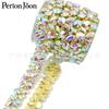 Corrente de código atacado de fábrica corrente de garra de solda para roupas de casamento corrente de código de diamante de cristal acessórios para roupas de bagagem corrente de broca