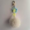 Chaveiro Desenho Animado Fofo Perna Longa Pelúcia Cerdas Pequenas Pingente de Bolsa Pendurado Acessórios de Carro Pequeno Presente