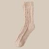 Calcetines de mujer para parejas, de forro polar coral, para otoño e invierno, gruesos y cálidos, para dormir en casa, de felpa, con forma de luna.