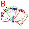 Nueva Bolsa de Archivo Transparente de PVC Borrable de Amazon para Pintura y Almacenamiento Bolsa de Archivo Borrable en Seco 10 Colores Bolsa Borrable en Seco de Mascota