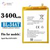 Adecuado para transmitir sonido Batería de teléfono móvil Tecno K9/K9 BL-34AT Placa eléctrica incorporada 3400mah Comercio exterior al por mayor