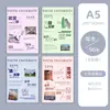 B5eva Goma Antifreeze Amigable con la Piel Cubierta para Cuaderno Estudiante Junior Preparatoria Oficina Espesor de Alto Valor Cuaderno A5
