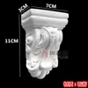 Suporte de Viga de Gesso Estilo Francês para Arco de Entrada, Arco Decorativo para Varanda com Suporte de Coluna de Canto Bull'S-Eye