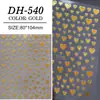 Pegatinas para Uñas de Corazón Personalizables, Lote Mixto de Varios Estilos, Corazón de Color Sólido Simple Versátil Plano, Pegatinas para Uñas DIY Estilo Dh