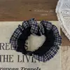 Nuevo Lazo para el Cabello de Encaje a Cuadros Estilo Coreano para Niños, Accesorio Elástico Simple y Versátil para Moños y Colas de Caballo Altas