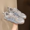 Malla de Cuero Suave Transpirable Zapatos Forrest Gump Zapatos de Mujer Verano 2025 Zapatos Deportivos Casuales de Suela Gruesa Zapatos de Papá Ligeros de Suela Suave