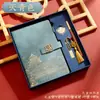 Cuaderno Tendencia Nacional Cultural y Creativa A5 Bloc de Notas de Oficina Regalo Set en Caja Cuaderno Estilo Chino Ciudad Prohibida Multifunción