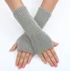 20 Luvas Longas de Lã com Riscas Cruzadas Outono e Inverno Novo Moda Feminina Mangas Falsas Tricotadas Quentes Tampa de Pulso para Expositores