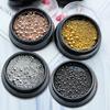Suministros para decoración de uñas, bolas de oro y plata, tamaño mixto, caviar, joyería para decoración de uñas y joyería de metal DIY4, venta al por mayor, 7 g