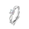 Anillos de Pareja Galaxia Brillante para Hombres y Mujeres, Estilo Ins Nicho Lujo Ligero 2026 Modelo Nuevo Anillos para Dedo Índice Color Vidrio, Anillos de Pareja para Regalo