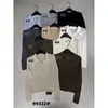 Apenas Um VI+ Outono Moda Feminina Estilo Old Money Versátil Emagrecedor Gola Lapela de Botão Único Suéter de Tricô Bordado 99322