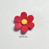 Pegatinas magnéticas para refrigerador con diseño de flores de seis pétalos en color, edición en blanco y negro, pegatinas magnéticas fijas para pared con fotos, decoración de oficina