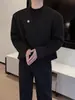 Chaqueta de Hombre de Moda con Hombreras Estilo Chanel, Diseño Corto Primavera/Otoño, Chaqueta Sin Cuello de Gama Alta de Nicho