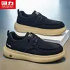 Zapatos de lona con mecanismo de retroceso para hombre, nuevo modelo de verano 2026, zapatillas casuales transpirables sin cordones para hombre, zapatos deportivos ligeros M