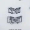 Fabricante de Corda Personalizada e Acessórios de Ferragens, Etiquetas de Ferragens para Tênis de Basquete, Marcas Metálicas, Etiquetas Combinando Grandes e Pequenas