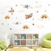 Helicóptero cloud fighter quarto de crianças adesivo de parede sala de estar quarto decoração pintura pegajosa kl-d039