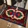 Fabricante de felpudo de entrada estilo lana 3D transfronterizo, alfombrilla de baño, alfombrilla de tierra de diatomeas, alfombrilla de baño antideslizante