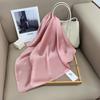 Pañuelo Cuadrado Pequeño de Color Sólido para Mujer, Color Liso, Estilo Coreano, Sencillo, Combinable con Todo, Primavera y Verano, Profesional, Azafata de Banco, Pañuelo Pequeño, Más Vendido