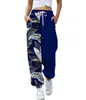 Pantalones casuales de retazos con estampado de animales, estilo europeo y americano, cordón, para mujer, corte holgado, tobillos cónicos, pantalones de chándal, disponibles en Amazon