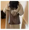Bolso Grande de Cuero Suave para Mujer 2026 Nuevo de Moda Versátil Bolso de Hombro Cruzado Bolso para el Trabajo Debajo del Brazo de Moda
